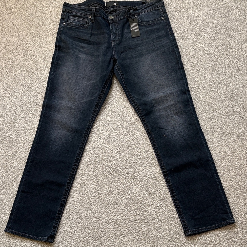 Kut from the Kloth Women's Midnight Straight Leg Jeans